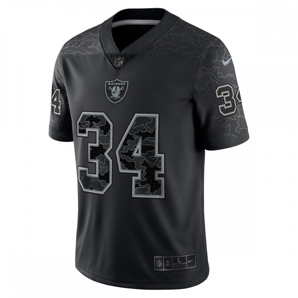 Bo Jackson Las Vegas Raiders Nike Retired Player RFLCTV Limited Jersey - Black-GridironStore